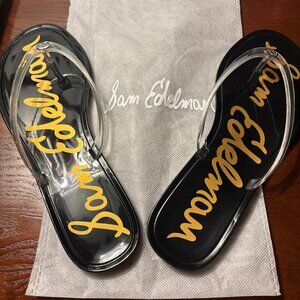 Sam Edelman Dean CLEAR Jelly Flipflops